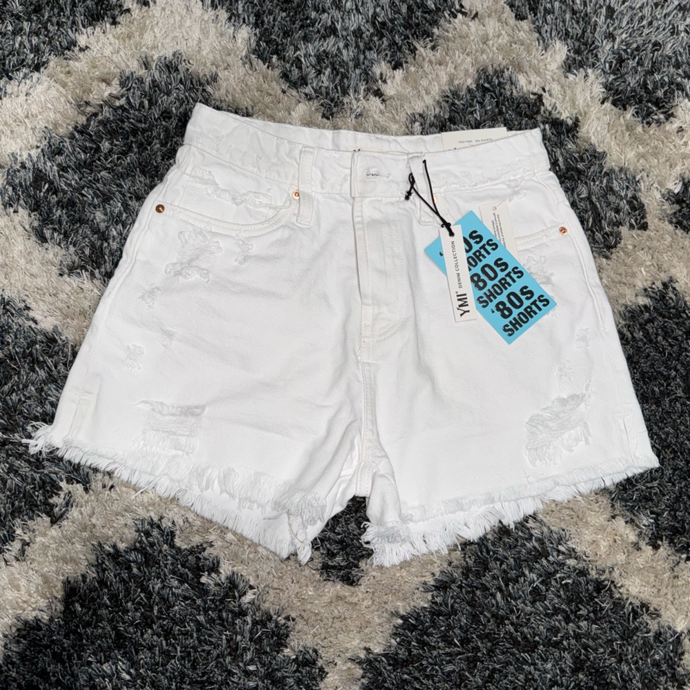 Fashion Nova- Distressed Shorts - Picture 2 of 4